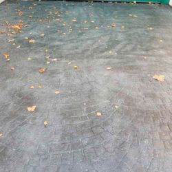 Hormigón impreso rampa garaje