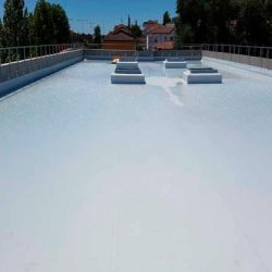 Rehabilitación cubierta edificio público